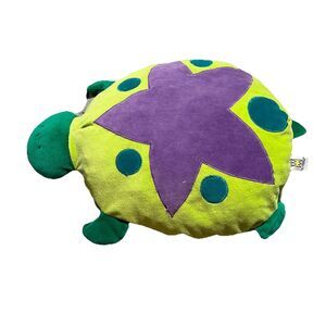 The Manhattan Toy Company Sea Turtle Green Purple Star Pocket 17" Stuffed Toy